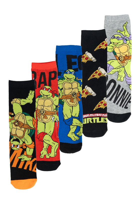 Chaussettes  de Les Tortues Ninja - Teenage Mutant Ninja Turtles - 5er Pack Herrensocken - EU 40-45 - pour Homme - multicolore - Les Tortues Ninja - View 2