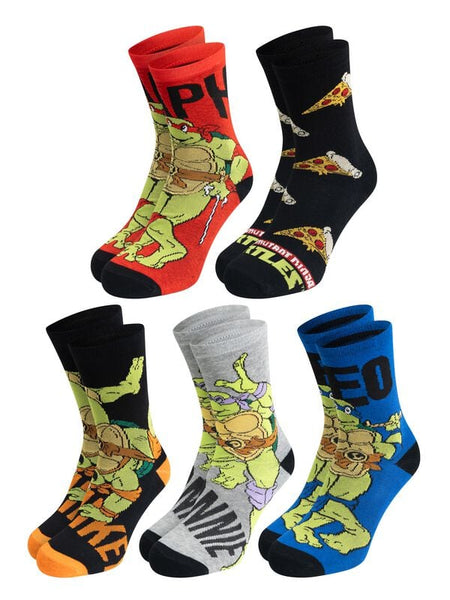 Chaussettes  de Les Tortues Ninja - Teenage Mutant Ninja Turtles - 5er Pack Herrensocken - EU 40-45 - pour Homme - multicolore - Les Tortues Ninja