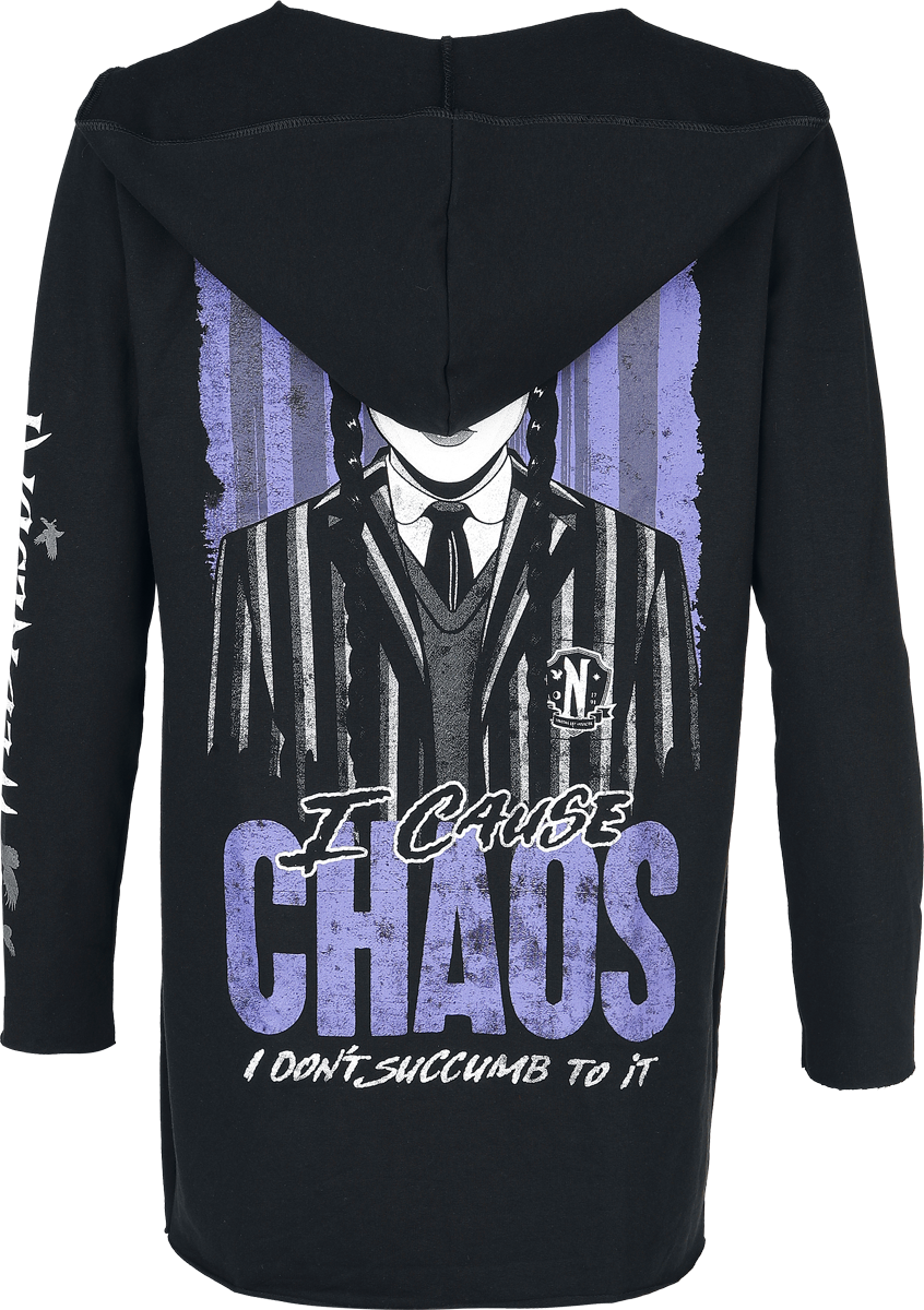 Gilets & Ponchos  de Wednesday - Chaos - S à 3XL - pour Femme - noir - Wednesday - View 2