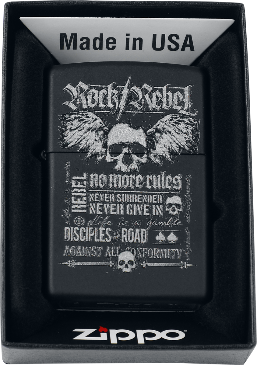 Briquet  de Rock Rebel by EMP - No More Rules X Zippo - pour Indifférent - Standard - Rock Rebel by EMP - View 2