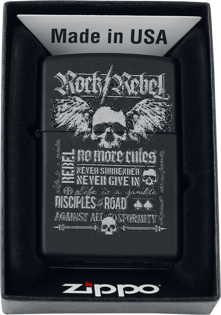 Briquet  de Rock Rebel by EMP - No More Rules X Zippo - pour Indifférent - Standard - Rock Rebel by EMP - View 2
