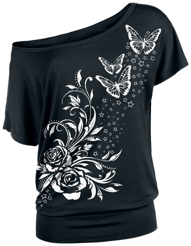 T-Shirt Manches courtes  de Full Volume by EMP - Lot de T-Shirts Femme - S à L - pour Femme - noir - Full Volume by EMP - View 2