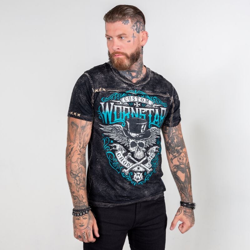 T-Shirt Manches courtes  de Wornstar - Elegantly wasted Tee-Black - S à 3XL - pour Homme - noir - Wornstar