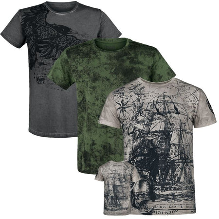 T-Shirt Manches courtes  de Black Premium by EMP - Rebel Soul - Package - M à 3XL - pour Homme - multicolore - Black Premium by EMP