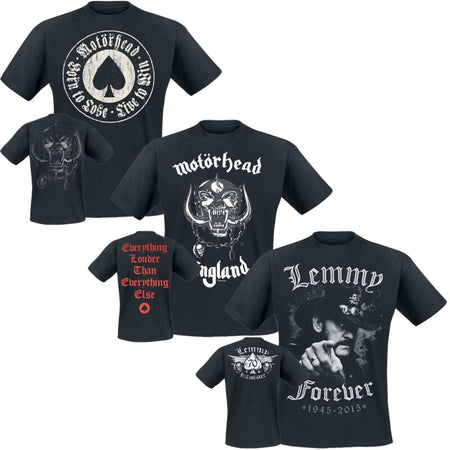 T-Shirt Manches courtes  de Motörhead - T-Shirt Bundle - M à 3XL - pour Homme - noir - Motörhead