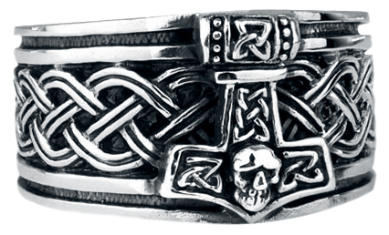 Bague  de etNox hard and heavy - Marteau de Thor - Ensemble de Bijoux - pour Homme - multicolore - etNox hard and heavy - View 2
