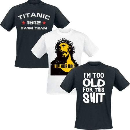 T-Shirt Manches courtes Fun de Fun - Fun-T-Shirt - Bundle - M à 3XL - pour Homme - multicolore - Fun