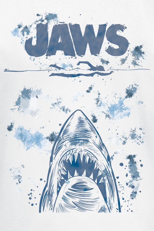 T-Shirt Manches courtes  de Jaws - Les Dents de la Mer - S à XXL - pour Homme - blanc - Jaws - View 2