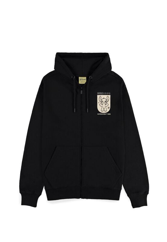 Sweat-shirt zippé à capuche Disney de Lilo & Stitch - Stitch - S à XXL - pour Homme - noir - Lilo & Stitch