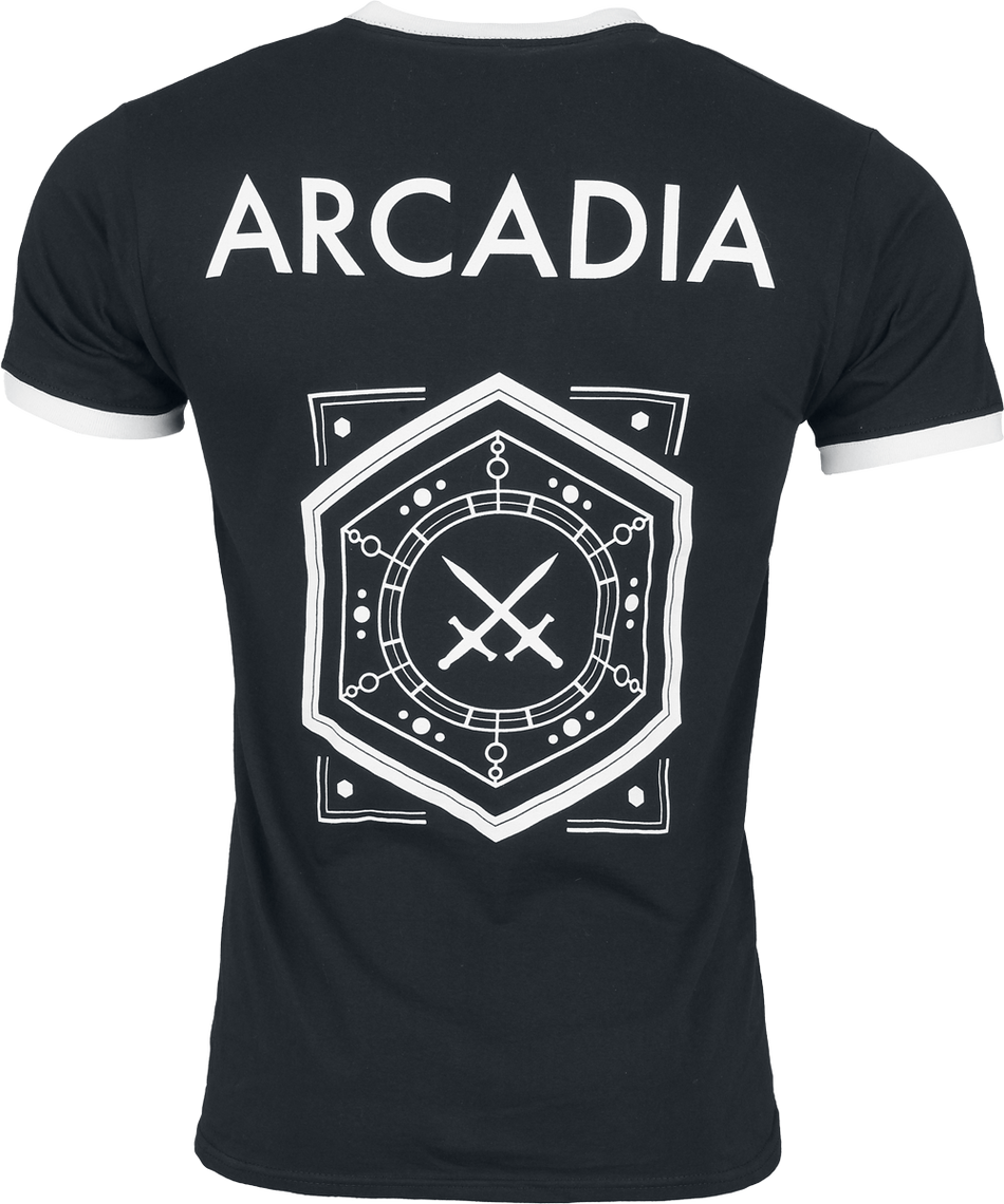 T-Shirt Manches courtes  de Sleep Token - Arcadia Ringer - S à 3XL - pour Homme - noir - Sleep Token - View 2