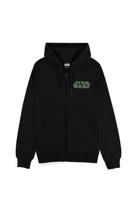 Sweat-shirt zippé à capuche Disney de Star Wars - The Mandalorian - Grogu - S à XXL - pour Homme - noir - Star Wars