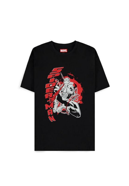 T-Shirt Manches courtes  de Spider-Man - Saut - S à XXL - pour Homme - noir - Spider-Man