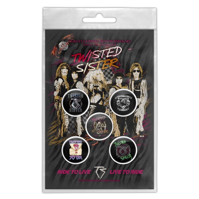Badge  de Twisted Sister - Ride To Live - pour Indifférent - multicolore - Twisted Sister