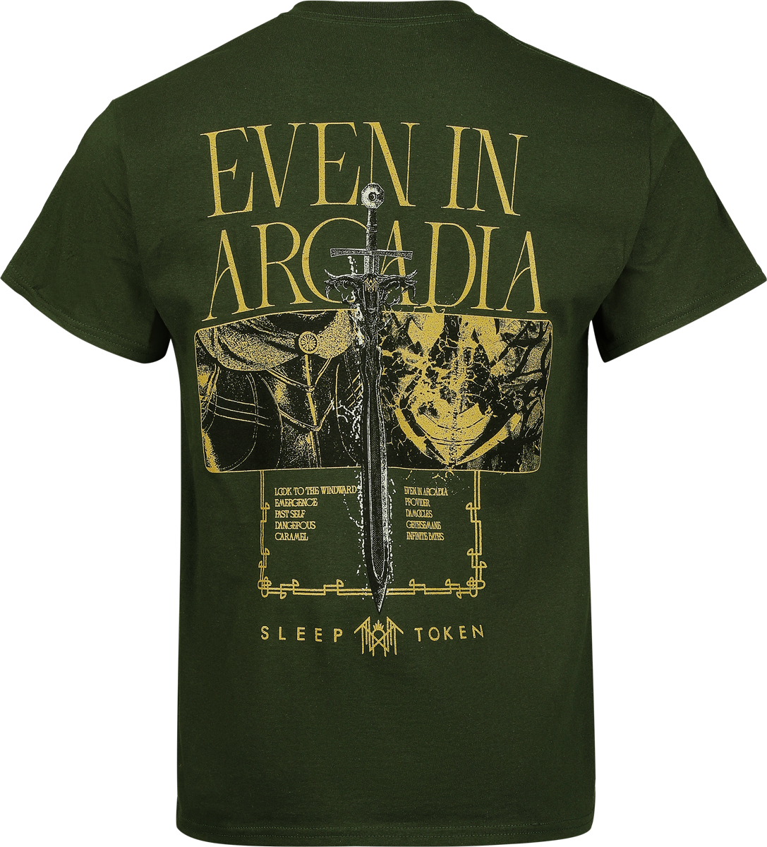T-Shirt Manches courtes  de Sleep Token - Sword Design Artist Series - S à 5XL - pour Homme - vert - Sleep Token - View 2