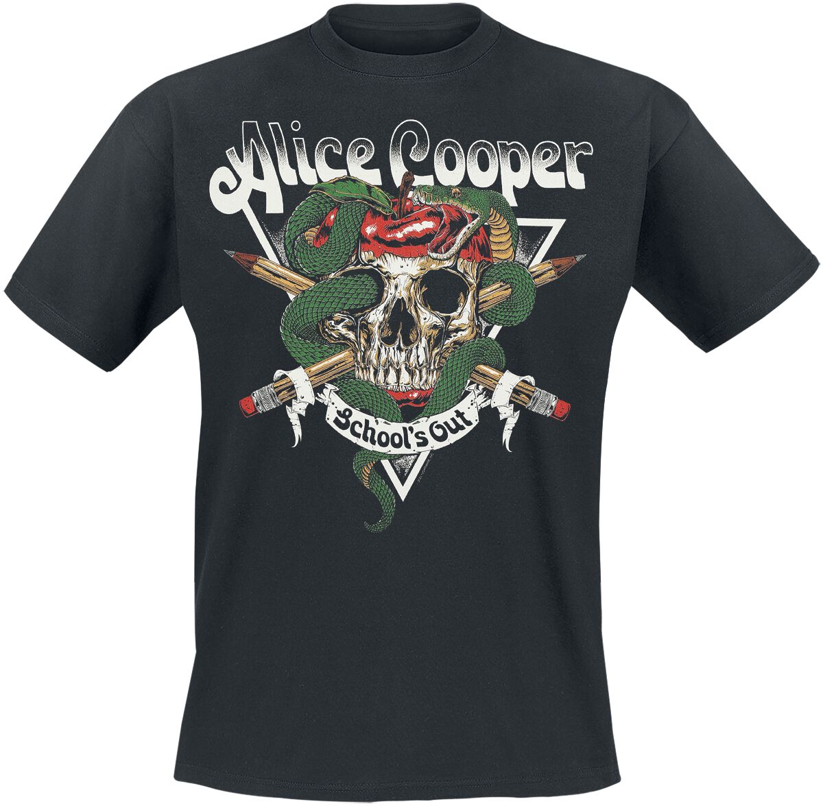 T-Shirt Manches courtes  de Alice Cooper - School's Out Apple - S à 5XL - pour Homme - noir - Alice Cooper