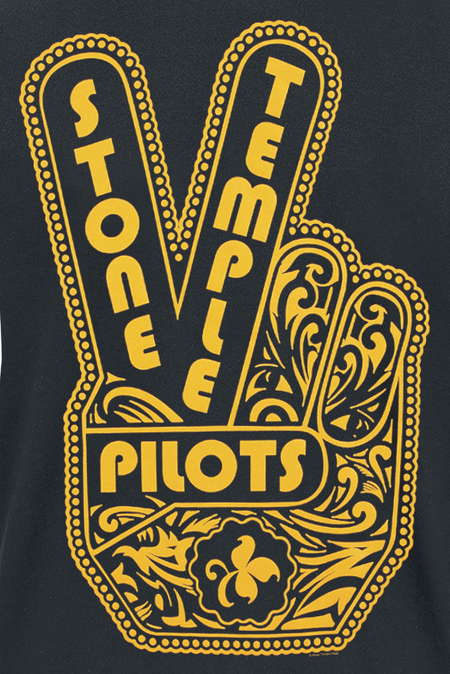 T-Shirt Manches courtes  de Stone Temple Pilots - Peace Hand - S à M - pour Homme - noir - Stone Temple Pilots - View 2