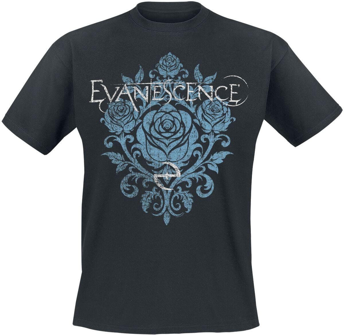 T-Shirt Manches courtes  de Evanescence - Blue Rose - S à XXL - pour Homme - noir - Evanescence