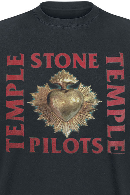 T-Shirt Manches courtes  de Stone Temple Pilots - Heart - S à XXL - pour Homme - noir - Stone Temple Pilots - View 2