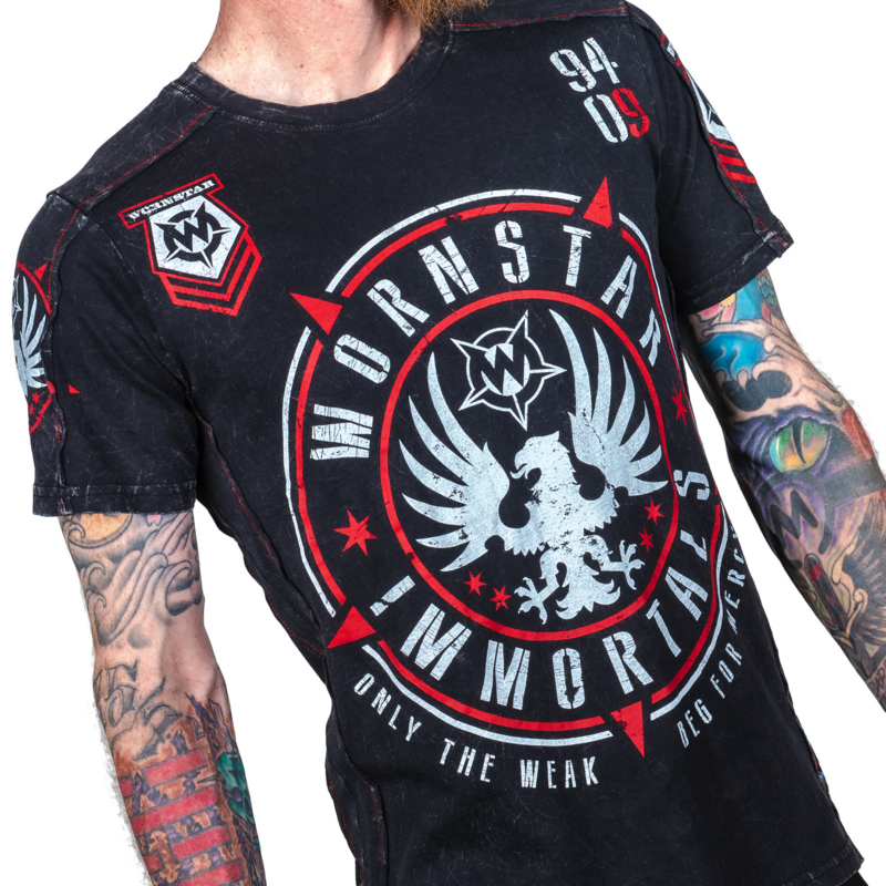 T-Shirt Manches courtes  de Wornstar - Immortals Eagle Tee - M à 3XL - pour Homme - noir - Wornstar - View 2