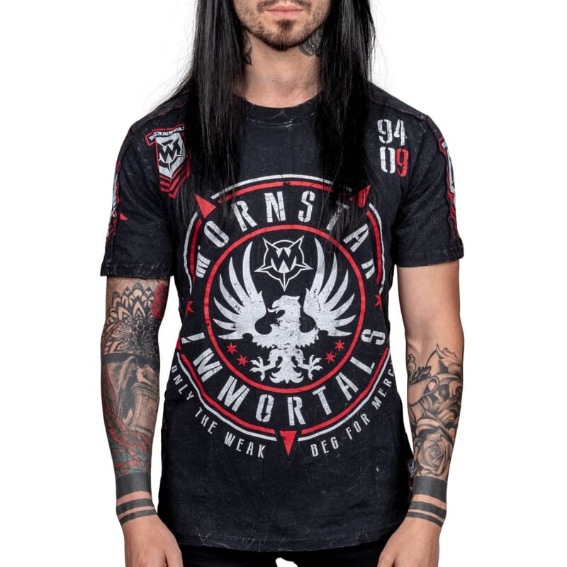 T-Shirt Manches courtes  de Wornstar - Immortals Eagle Tee - S à 3XL - pour Homme - noir - Wornstar