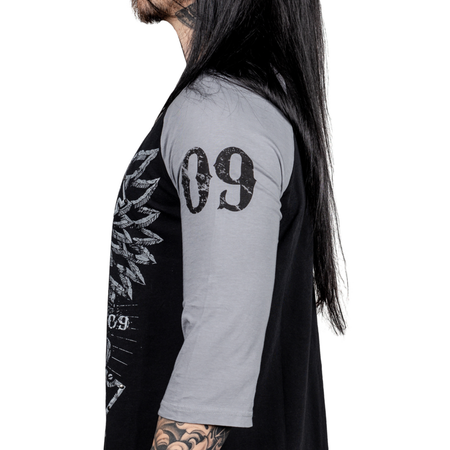 T-shirt manches longues  de Wornstar - Venegeance Raglan Tee - S à 3XL - pour Homme - noir - Wornstar - View 2