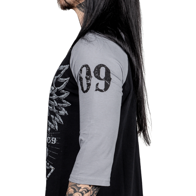 T-shirt manches longues  de Wornstar - Venegeance Raglan Tee - S à 3XL - pour Homme - noir - Wornstar - View 2