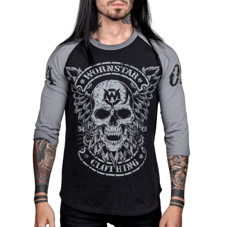 T-shirt manches longues  de Wornstar - Venegeance Raglan Tee - S à 3XL - pour Homme - noir - Wornstar