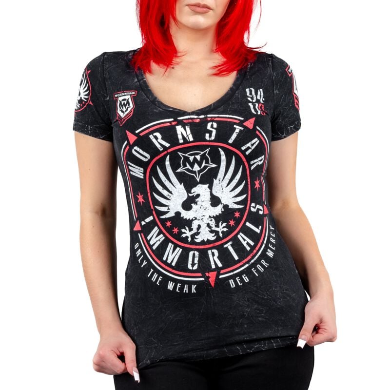 T-Shirt Manches courtes  de Wornstar - Immortals Eagle Tee - XS à 3XL - pour Femme - noir - Wornstar