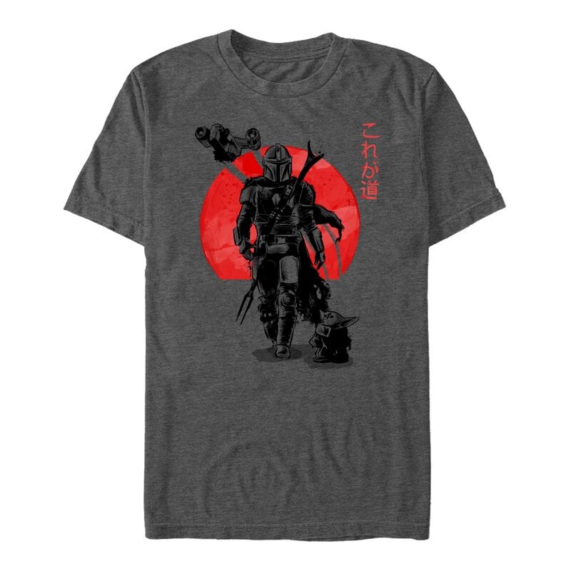 T-Shirt Manches courtes Disney de Star Wars - The Mandalorian - Sumi Ink - S à 3XL - pour Homme - gris - Star Wars