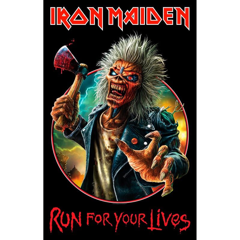 Drapeau  de Iron Maiden - Run For Your Lives - pour Indifférent - multicolore - Iron Maiden