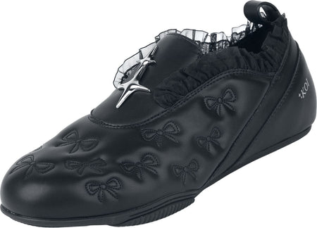 Baskets Gothic de KOI - HEARTBREAKER SPORTY SLIP ON SHOES BLACK - EU36 à EU41 - pour Femme - noir - KOI
