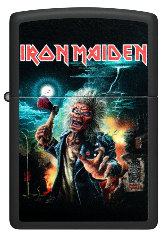 Briquet  de Iron Maiden - Zippo - 50 Years Black Matte - pour Unisexe - standard - Iron Maiden