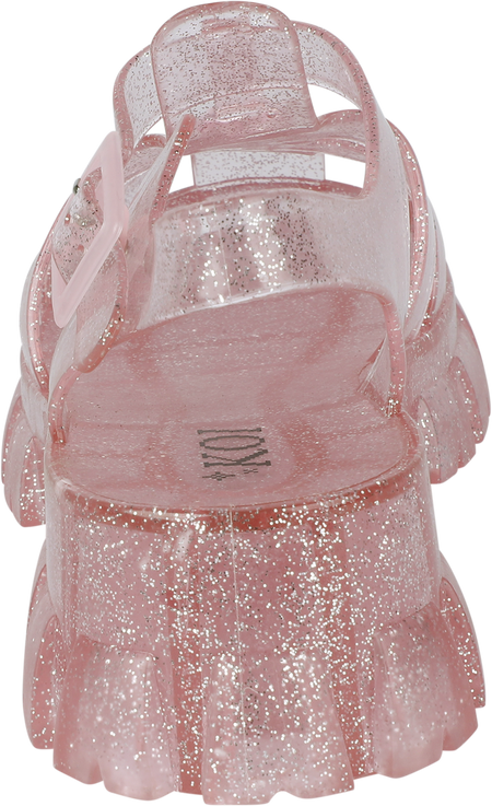Tongs Rockabilly de KOI - SUNBEAM HEART JELLY SANDALS PINK - EU36 à EU40 - pour Femme - rose - KOI - View 2