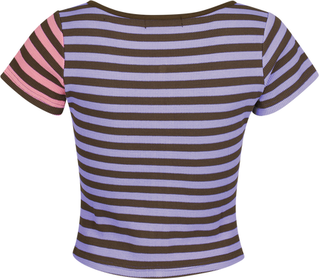 T-Shirt Manches courtes  de Full Volume by EMP - Cute Morbid - T-Shirt Rayé - S à XXL - pour Femme - multicolore - Full Volume by EMP - View 2