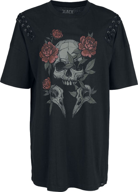 T-Shirt Oversize  de Black Premium by EMP - Beaks, Claws & Skulls - T-Shirt Oversize - S à XXL - pour Femme - noir - Black Premium by EMP