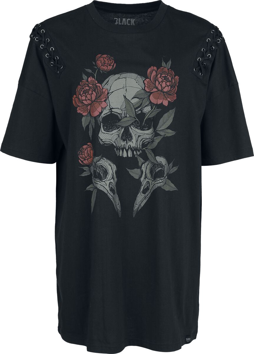 T-Shirt Oversize  de Black Premium by EMP - Beaks, Claws & Skulls - T-Shirt Oversize - S à XXL - pour Femme - noir - Black Premium by EMP