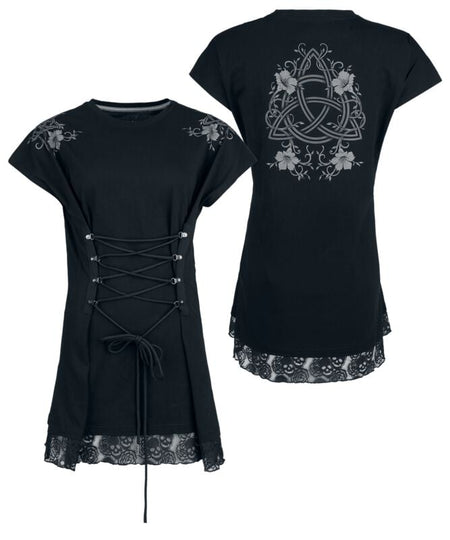 T-Shirt Oversize  de Black Premium by EMP - Rooted in Reverence - T-shirt - S à XXL - pour Femme - noir - Black Premium by EMP
