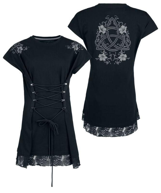 T-Shirt Oversize  de Black Premium by EMP - Rooted in Reverence - T-shirt - S à XXL - pour Femme - noir - Black Premium by EMP