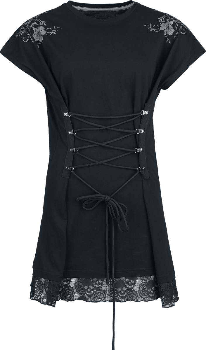 T-Shirt Oversize  de Black Premium by EMP - Rooted in Reverence - T-shirt - S à XXL - pour Femme - noir - Black Premium by EMP - View 2