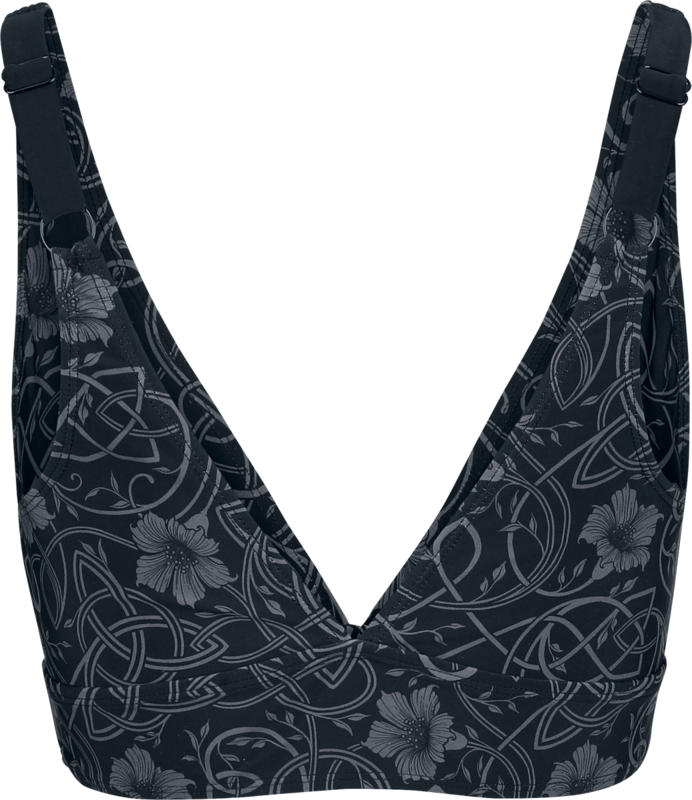 Haut de bikini  de Black Premium by EMP - Rooted in Reverence - Bas de Bikini Taille Haute - S - pour Femme - noir - Black Premium by EMP - View 2