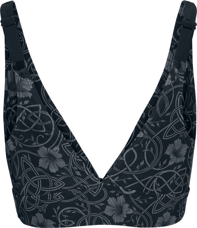 Haut de bikini  de Black Premium by EMP - Rooted in Reverence - Bas de Bikini Taille Haute - S - pour Femme - noir - Black Premium by EMP - View 2