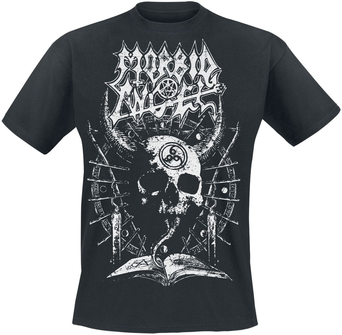 T-Shirt Manches courtes  de Morbid Angel - Horned Skull - S à XXL - pour Homme - noir - Morbid Angel