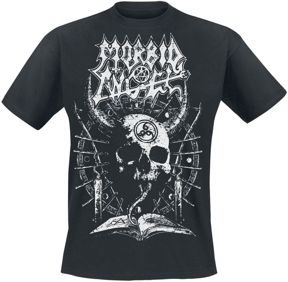 T-Shirt Manches courtes  de Morbid Angel - Horned Skull - S à XXL - pour Homme - noir - Morbid Angel