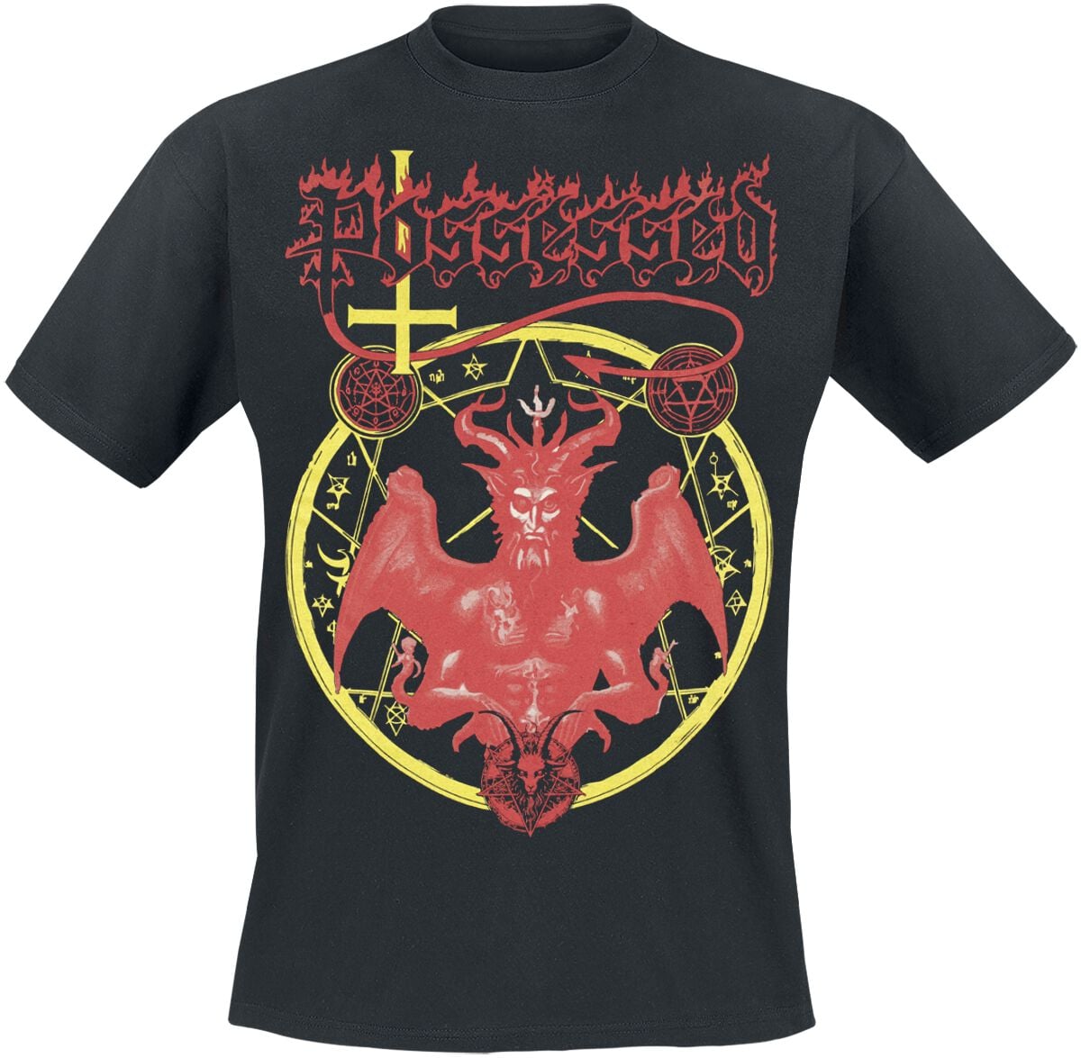 T-Shirt Manches courtes  de Possessed - Red Devil - M à XL - pour Homme - noir - Possessed