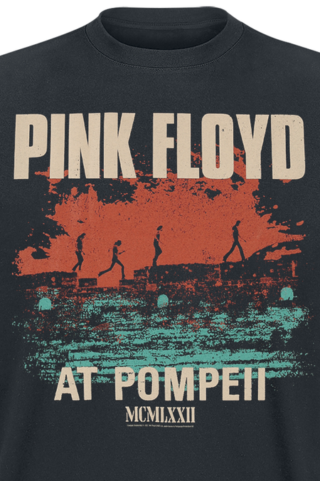 T-Shirt Manches courtes  de Pink Floyd - Live In Pompeii - M à XXL - pour Homme - noir - Pink Floyd - View 2