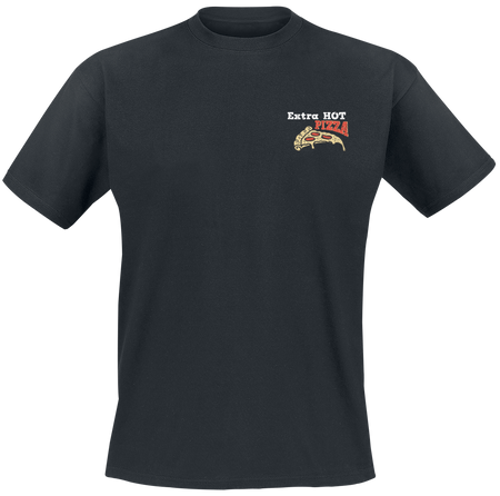 T-Shirt Manches courtes  de Les Tortues Ninja - Extra Hot Pizza - M à 3XL - pour Homme - noir - Les Tortues Ninja - View 2