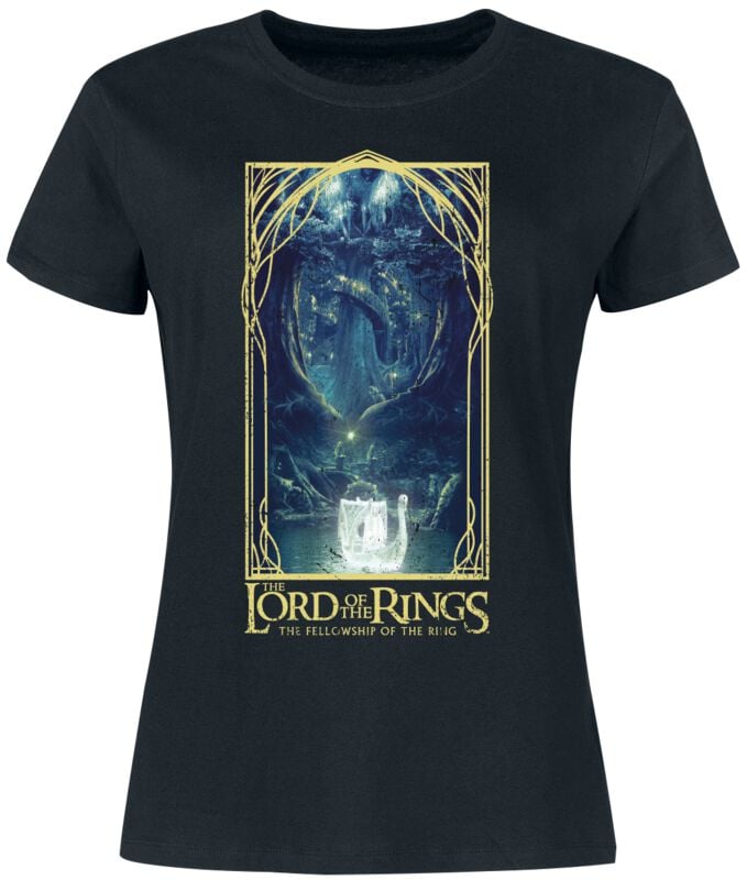 T-Shirt Manches courtes  de Le Seigneur Des Anneaux - Galadriel on the lake - S à 5XL - pour Femme - noir - Le Seigneur Des Anneaux