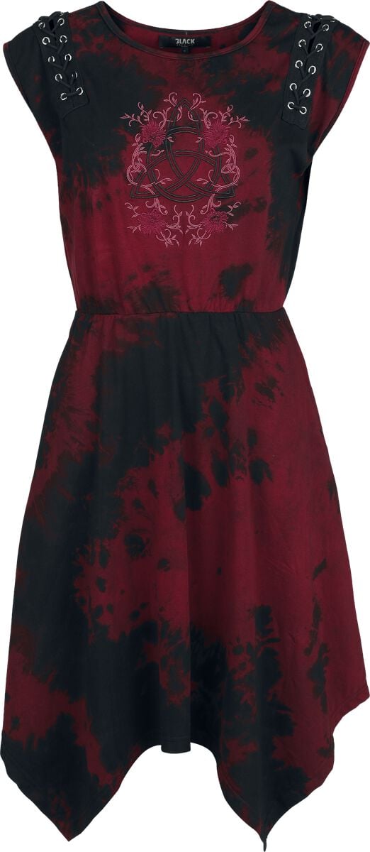 Robe courte  de Black Premium by EMP - Rooted in Reverence - Robe - S à XXL - pour Femme - noir/rouge - Black Premium by EMP