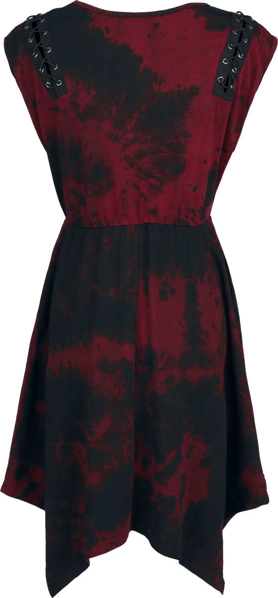 Robe courte  de Black Premium by EMP - Rooted in Reverence - Robe - S à XXL - pour Femme - noir/rouge - Black Premium by EMP - View 2
