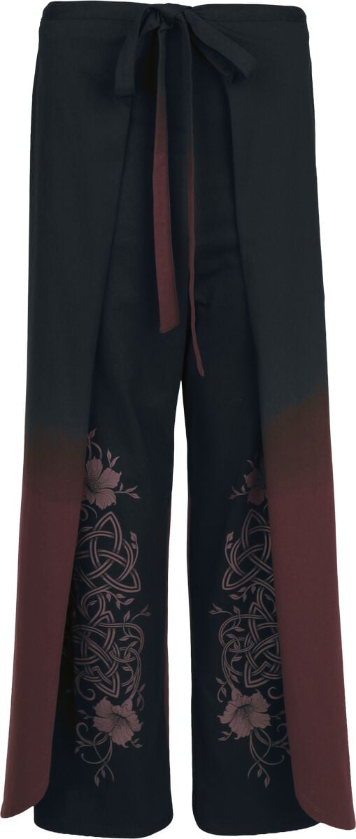 Pantalon en toile  de Black Premium by EMP - Rooted in Reverence - Pantalon Portefeuille - S-M à XXL-3XL - pour Femme - noir/rouge - Black Premium by EMP